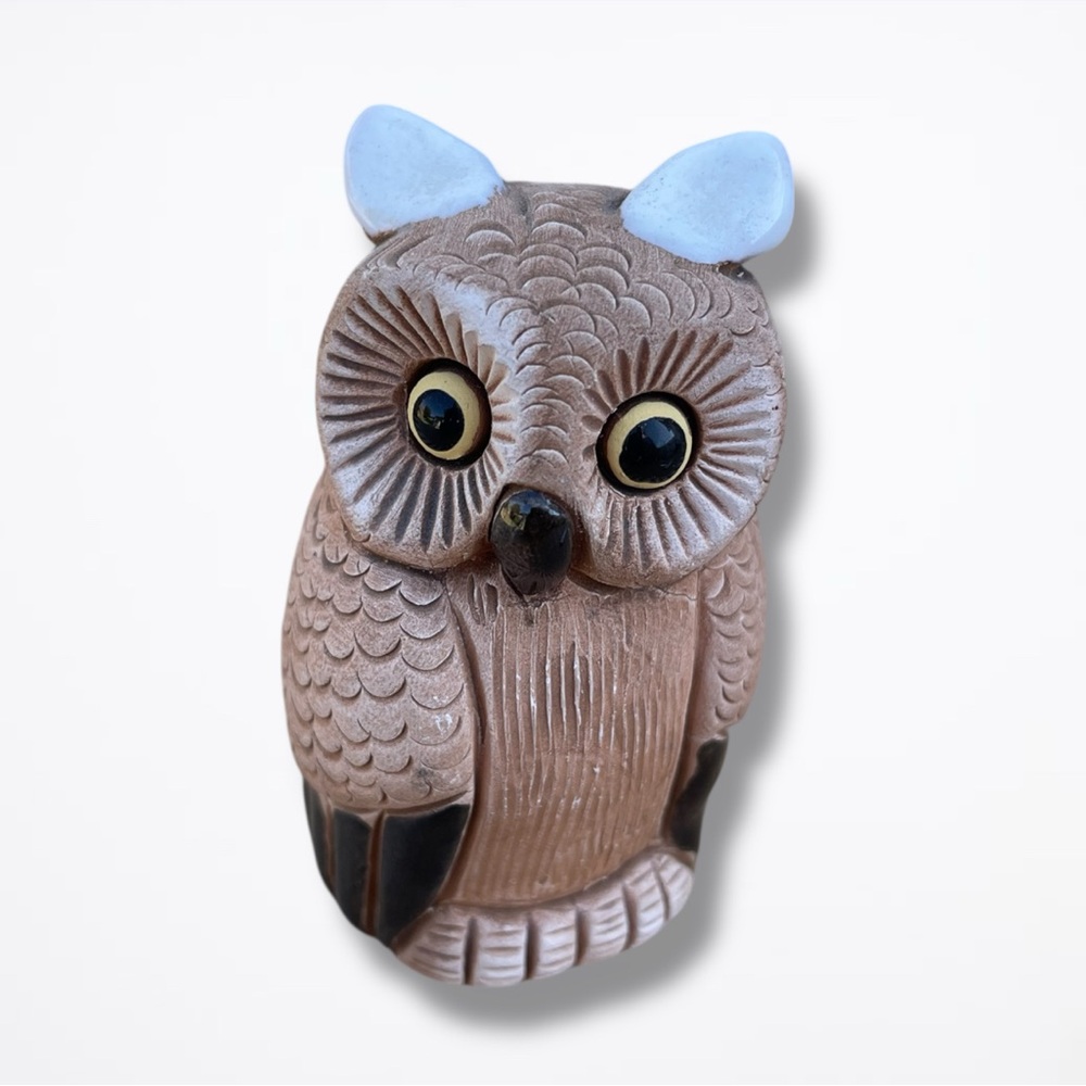 Vintage Coad Peru Ceramic Owl VGUC